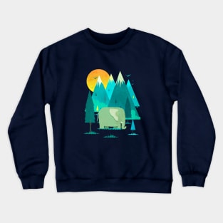 Elephant by The Mountain Crewneck Sweatshirt